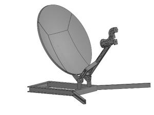 0.5m Ku-band Aluminum Flyaway Antenna