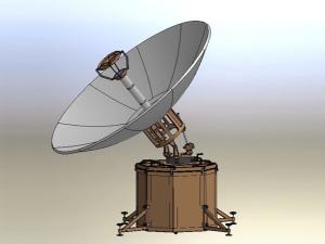 2.4m C-band Carbon Fiber Flyaway Antenna