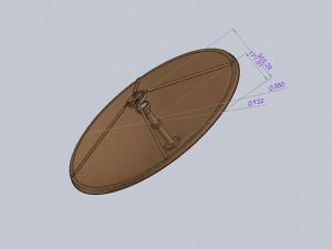  0.88m,1.0m Ku-band VSAT Antenna Reflector 