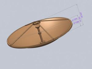  0.88m,1.0m Ku-band VSAT Antenna Reflector 
