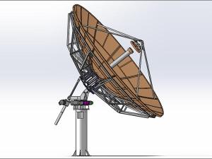  3.7m C-band, Ku-band, Ka-band RxTx Antenna (Turntable Mount) 