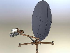  0.75m Ku-band Carbon Fiber Flyaway Antenna 