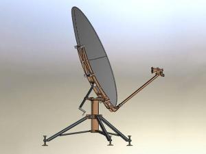 1.8m C-band,Ku-band Carbon Fiber Flyaway Antenna