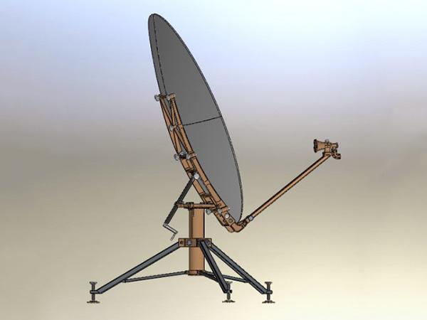  1.8m C-band,Ku-band Carbon Fiber Flyaway Antenna 
